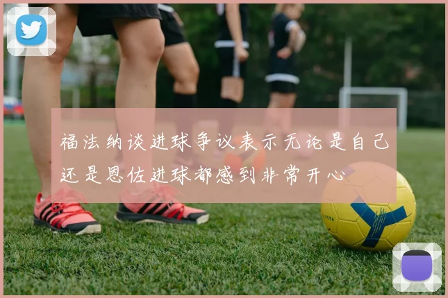 福法纳谈进球争议表示无论是自己还是恩佐进球都感到非常开心